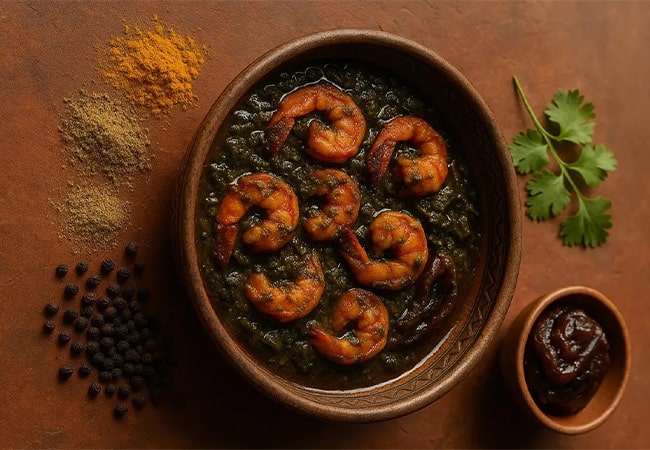 طرز تهیه قلیه میگو